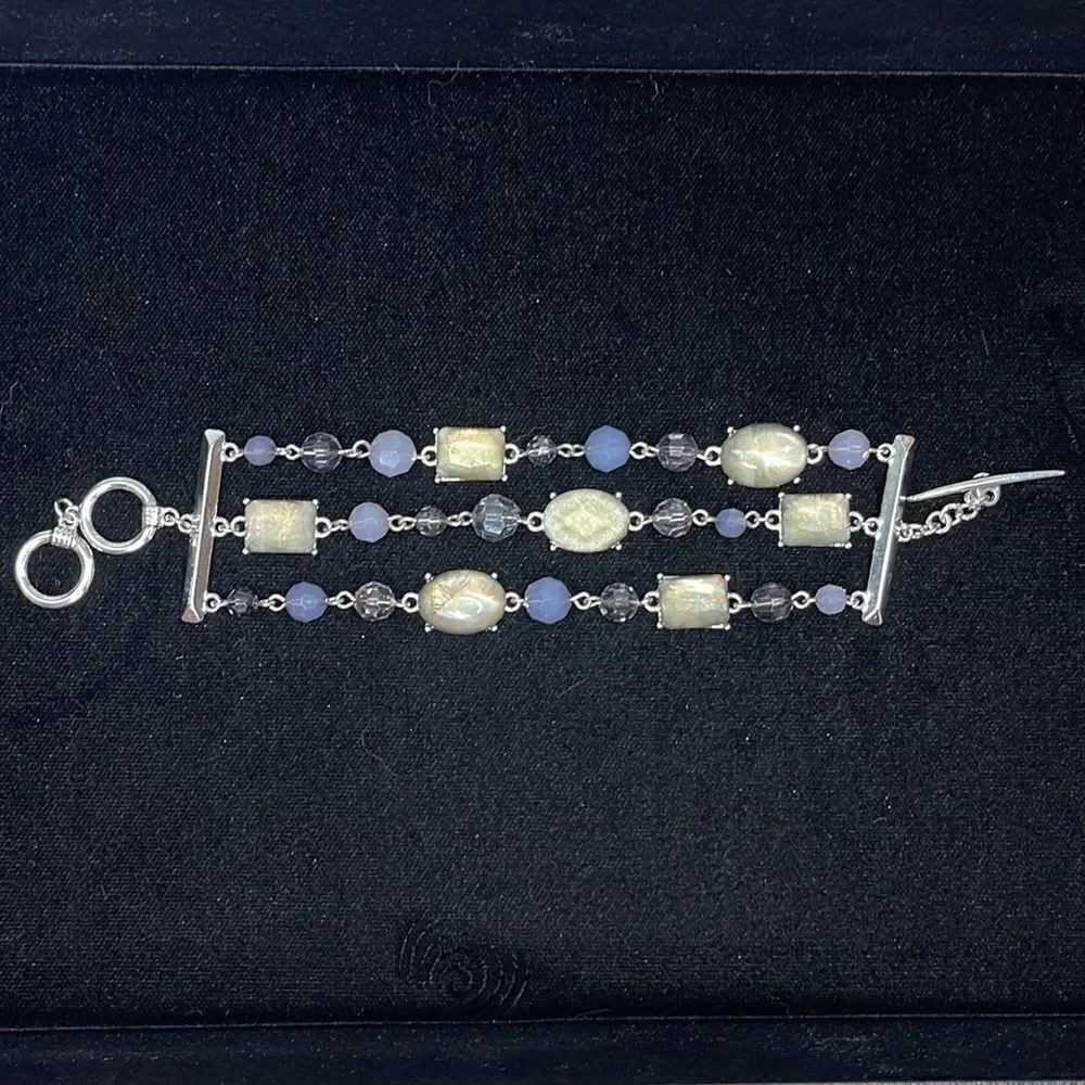 Premier Designs Purple Three Strand Bracelet